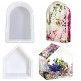 House Shaped Crystal Ornament Silicone Molds for Mirror Epoxy Resin