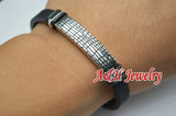316L Stainless Steel Men Bracelet with High Soft Rubber