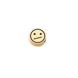 Stainless Steel Smile Face Round Beads for DIY Jewelry Making 25PCS