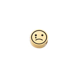 Stainless Steel Smile Face Round Beads for DIY Jewelry Making 25PCS
