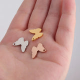 Stainless Steel Small Butterfly Charms DIY Jewelry 20pcs