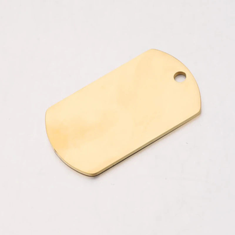 Polished Stainless Steel Dog Tag 10PCS