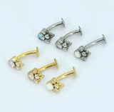 ASTM F136 Titanium Navel Bead Cluster Belly Piercing Jewelry