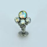 ASTM F136 Titanium Navel Bead Cluster Belly Piercing Jewelry