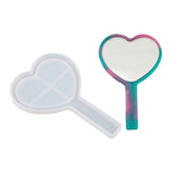 Mirror Silicone Mold DIY Crystal Epoxy Resin Casting Mould Heart/Square/Round