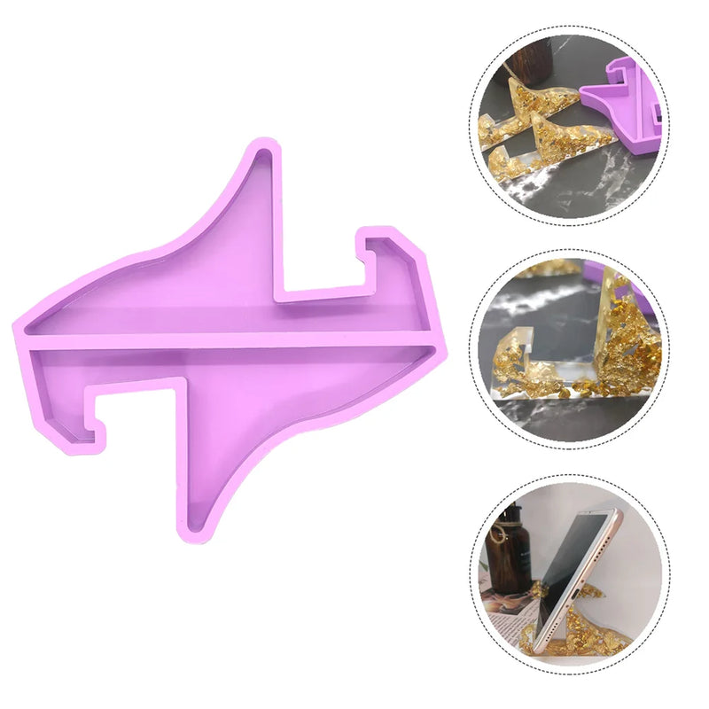 Mirrored Tray DIY Resin Mold Tablet Bracket Stand