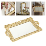 Vanity Display Tray Makeup Mirror Jewelry Organizer