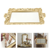 Vanity Display Tray Makeup Mirror Jewelry Organizer