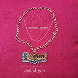 Mirrow Acrylic Name Pendant Necklace Laser Jewelry Heart Choker C21