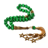 Misbaha Tespih Cat Eye Crystal Stone Islamic Rosary