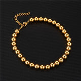 MisenBaBa Stainless Steel Beads Foot Chain Anklet DIY Leg Chain Women's Anklet
