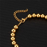 MisenBaBa Stainless Steel Beads Foot Chain Anklet DIY Leg Chain Women's Anklet