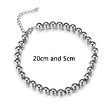 MisenBaBa Stainless Steel Beads Foot Chain Anklet DIY Leg Chain Women's Anklet