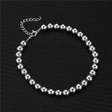 MisenBaBa Stainless Steel Beads Foot Chain Anklet DIY Leg Chain Women's Anklet