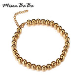 MisenBaBa Stainless Steel Beads Foot Chain Anklet DIY Leg Chain Women's Anklet