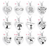 Dog Paw Life Tree Heart Angel Cremation Jewelry Keepsake Memorial Urn Necklace