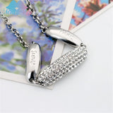Korea PARIS Silver Rhinestone Crystal Bracelet Wholesale