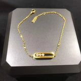 MessicaClassic 925 Silver Couple Bracelet with Moving Stone
