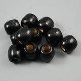 Missxiang 12MM 17MM Mixed Colors Round Wooden Beads Large Hole Loose Ball Beads