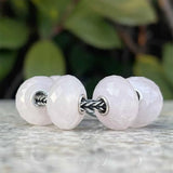 925 Silver Rose Crystal Stone Charm Bead for Bracelet