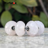 925 Silver Rose Crystal Stone Charm Bead for Bracelet