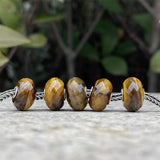 925 Silver Mistletoe Tiger's eye Charm Bead for Bracelet