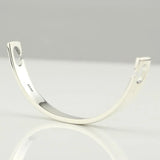 Mistletoe 925 Sterling Silver Bangle Link Bracelet