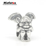 Sterling Silver Bat Elf Charm Bead for European Bracelet