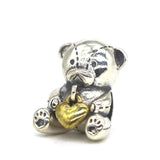 925 Silver Bear Charm Bead European Jewelry