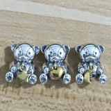 925 Silver Bear Charm Bead European Jewelry