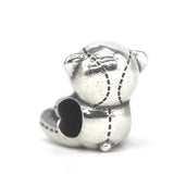 925 Silver Bear Charm Bead European Jewelry