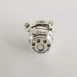 925 Silver Bear Ice Cream Clip Charm Bead for Bracelet
