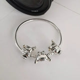 925 Silver Bear Ice Cream Clip Charm Bead for Bracelet