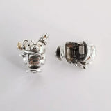 925 Silver Bear Ice Cream Clip Charm Bead for Bracelet