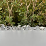 925 Sterling Silver Bear Picnic Basket Mistletoe Charm Bead