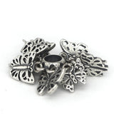 925 Sterling Silver Mistletoe Butterfly Spacer Charm Bead for Bracelet