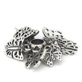 925 Sterling Silver Mistletoe Butterfly Spacer Charm Bead for Bracelet