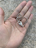 925 Sterling Silver Heart Lock Clasp Charm European Jewelry