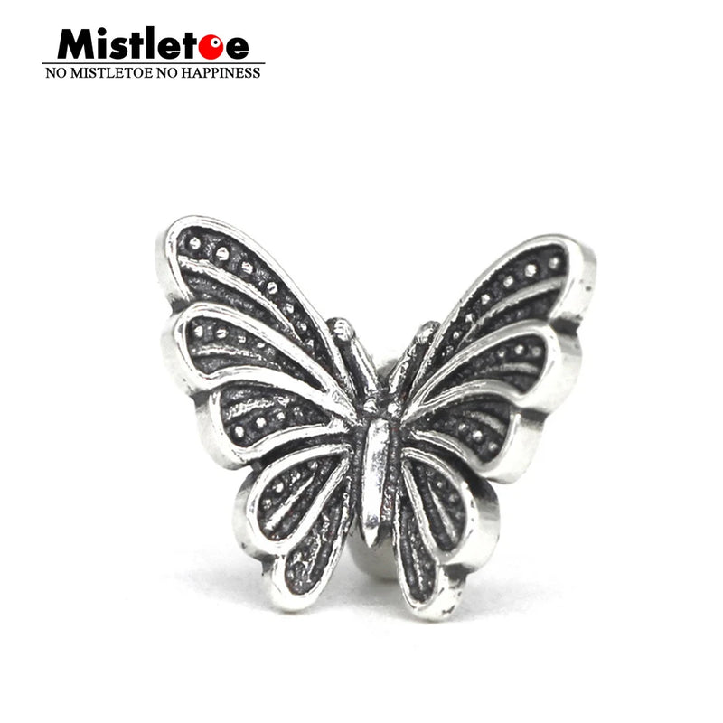 925 Silver Butterfly Spacer for European Jewelry