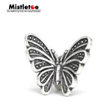 925 Silver Butterfly Spacer for European Jewelry