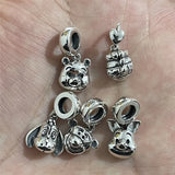 925 Sterling Silver Cartoon Animals Dangle Pendant Charm