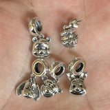 925 Sterling Silver Cartoon Animals Dangle Pendant Charm
