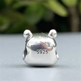 Sterling Silver Cartoon Bear Charm Bead Jewelry