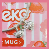 Sterling Silver Cartoon Bear Dangle Charm Bead European Jewelry