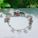 Sterling Silver Cat Camera Charm Bead Jewelry