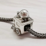 Mistletoe 925 Silver Charm Bead for European Bracelet