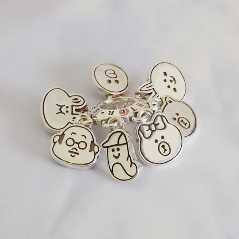 Mistletoe 925 Silver Cartoon Charm Bead European Jewelry