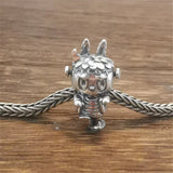 Mistletoe 925 Silver Cartoon Charm Bead for European Jewelry