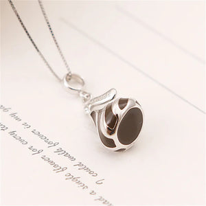 Mistletoe 925 Sterling Silver Chocolate Candy Dangle Pendant Charm