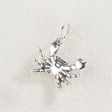 925 Silver Cartoon Crab Dangle Pendant Charm Jewelry
